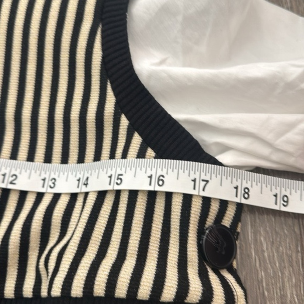 Maeve Black and White Button Down Shirt - Picture 10 of 12